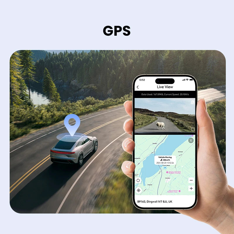DDPAI Z50 Pro Dash Cam  4K Car DVR Night Vision 5GHz Wi-Fi GPS ADAS 24h Parking mode Front and Rear Camera